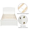 YONWAY Twin Bed Frame with Headboard, 10 Pine Wood Slats Support Wooden Platform, Under Bed Storage, Modern Bedframe, Easy Assembly - 4 of 4