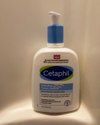 Cetaphil Hydrating Foaming Cream Face Cleanser - 16 Fl Oz : Target