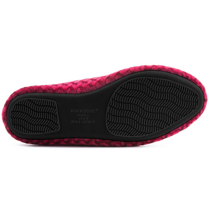 RockDove Women's Velour Memory Foam Loafer Slipper, 4 of 7