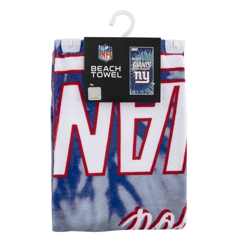 NFL New York Giants Pyschedelic Beach Towel, 4 of 7