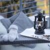 Feuerhand Outdoor Kerosene Fuel Lantern, Baby Special 276 Galvanized Hurricane Lamp for Camping or Patio, 10 Inches, Matte Black - 3 of 4