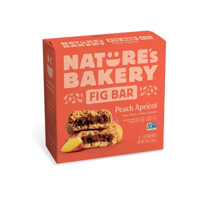 Nature's Bakery Fig Bar Peach Apricot Snack Bars - 12oz/6ct