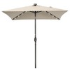 Sonkuki 6.5 FT LED Square Outdoor Patio Umbrella Market Table Umbrella - 2 of 4
