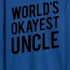 Men's - Instant Message - World's Okayest Uncle Long Sleeve Graphic T-Shirt - 2 of 4