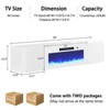 AMERLIFE Fireplace TV Stand with Electric Fireplace LED Lights Console for TV - 2 of 4