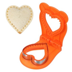 Unique Bargains PP Heart Shape Crustless Sandwich Cookie Cutter - 1 of 4