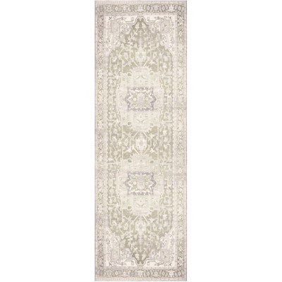 Nourison Vintage Washables Floral Persian Non-Slip Indoor Rug