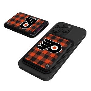 Keyscaper NHL Eastern Conference Teams Plaid Black Magnetic Credit Card Wallet - 1 of 3