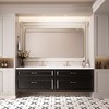 Rectangular Framed Tempered Glass Wall-Mounted Bathroom Vanity Mirror - 3 of 4