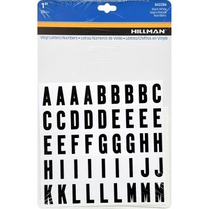 Hillman 1 in. Black Vinyl Self-Adhesive Letter and Number Set 0-9, A-Z 117 pc (Case of 6) - 1 of 1