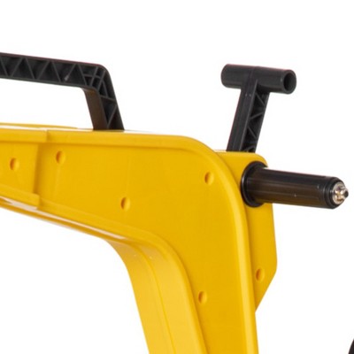 Yellow Pedal Ride-On Excavator with Detachable Trailer