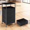 Kumasinova Modern Minimalist Nightstand with Charging Station,3/4/5-Drawer Bedside Table Wear-Resistant,Easy to Clean - 3 of 4
