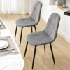 Hyleory Modern Upholstered Velvet Dining Chairs Set of 2 with Metal Legs and High Back, for Kitchen and Dining Room, Easy to Assemble and Clean - 4 of 4