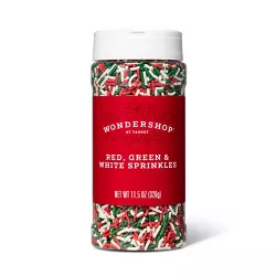 Holiday Sprinkles Green, Red, White - 11.5oz - Wondershop™