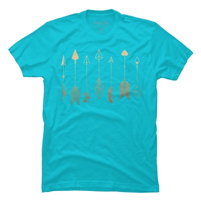 Men's Design By Humans Be Brave Little Arrow (gold) By staceyroman T-Shirt