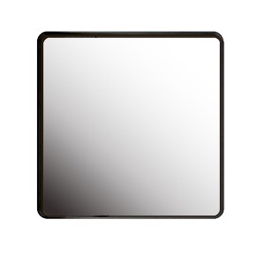 VYNXARIA Decorative Wall Mirrors - 36x36 Inch Black Square Metal Frame Mirror for Bathroom, Living Room, Bedroom Decor - 1 of 4