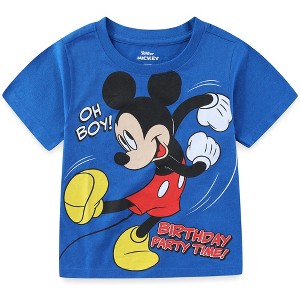 Disney Mickey Mouse Birthday Boys Short Sleeve T-Shirt for Toddler and Big Kids - Size 2T - 1 of 3