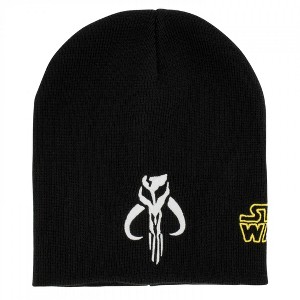 Adult Star Wars Boba Fett Mandalorian Logo Knit Beanie - 1 of 2