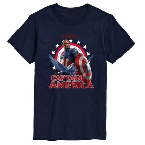 Men's - Marvel - Captain America Sam Wilson Short Sleeve Graphic T-Shirt - 1 of 4