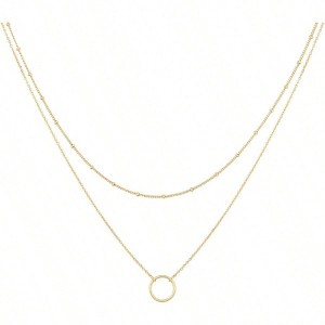 Layered Heart Necklace,Choker for Women Exquisite, High-end, Minimalist - 1 of 4