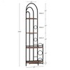 NicBex 4-Tier Rustic Bookshelf,60" Tall Book Rack with Metal Frame for Bedroom,Living Room,Office,Easy Assembly - 3 of 4