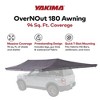 Yakima OverNOut 180Awning, Opens on Left Side, 94 Sq. Ft. Coverage, Protection from Rain & Sunshine, Installs with Integrated T-Slot Crossbar - 3 of 4