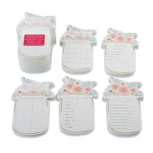 Kate Aspen Floral Mason Jar Baby Shower 5-Pack Game Card Set (30 sheets each) | 28477NA - 1 of 4