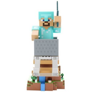 Exquisite Gaming Minecraft Steve in Diamond Armour Cable Guys Controller Holder - 1 of 4