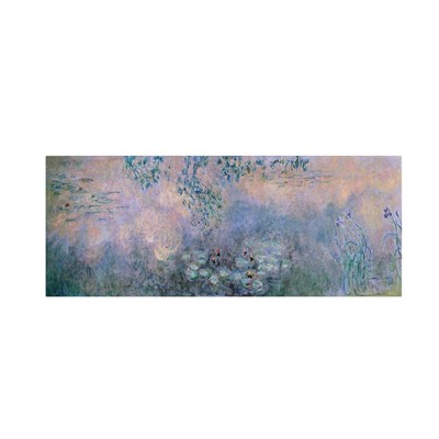 Claude Monet Water Lilies Abstract Canvas Art 10x32