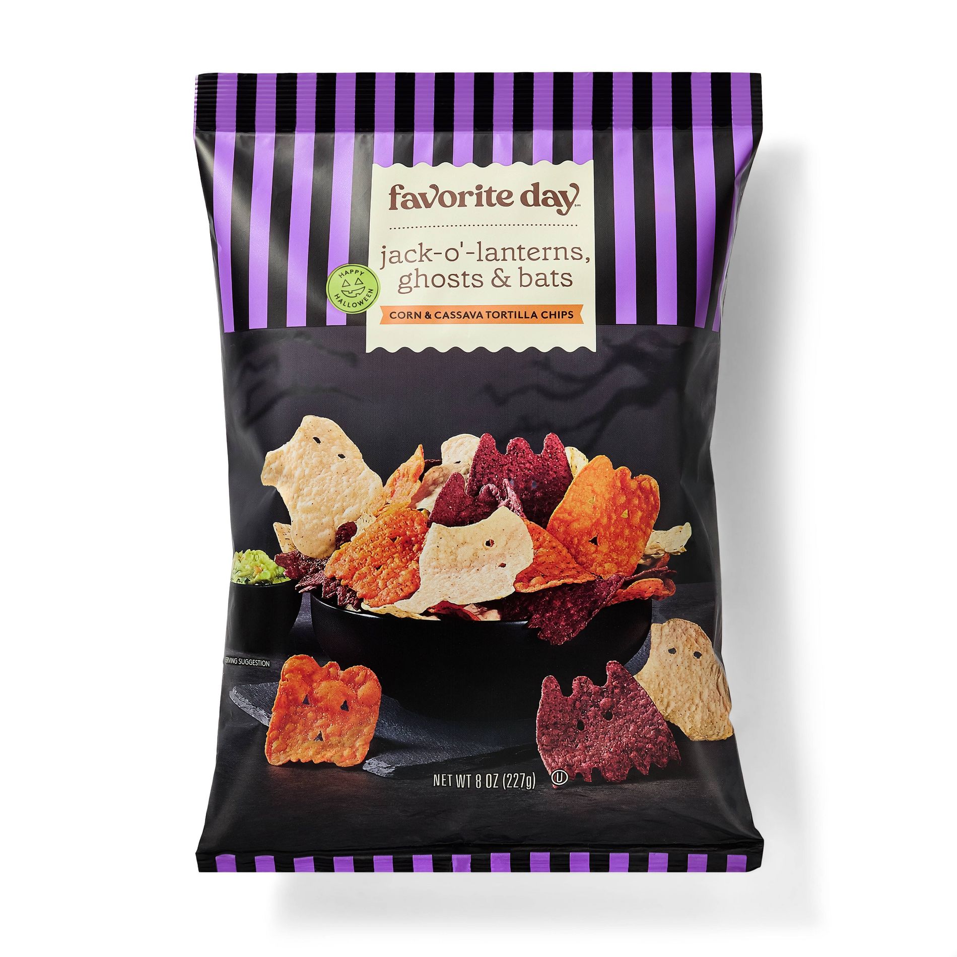 Halloween Fright Bites Tortilla Chips - 8oz - Favorite Day™