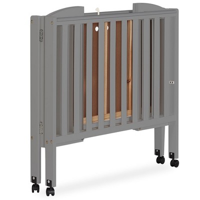 Cool Gray Pine 2-in-1 Folding Portable Mini Crib