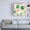 Canvas Wall Art - Melissa Wang 'Peachy Flora III' Wall Art for Living Room, Bedroom, or Office Décor by Trademark Fine Art - 24 x 24 Inches - 3 of 4