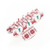 Unique Bargains Christmas Hair Clips Elk Snowflake Square for Christmas 3.35"x1.77"x1.97" Red White 1 Pc - 4 of 4