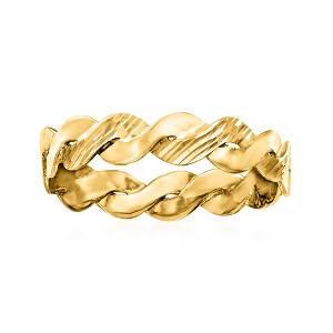 Ross-Simons Italian 14kt Yellow Gold Twist Ring - 1 of 4
