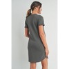 Hello Miz Casual Crew Neck Tee Shirt Maternity Dress with Pockets - 3 of 4