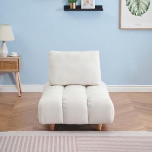 30 inches long, Teddy Sofa Fabric, with spacious and comfortable seat, for Apartment Office Living Room -Beige - 1 of 4