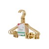 DEILSY Heavy-Duty Gold Aluminum Hangers with Clips – Kids Size - 2 of 4
