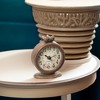 Storied Home Vintage Pewter Mantel Clock with Birds - 2 of 4