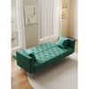 NicBex Convertible Loveseat Sofa Modern 2-Seat Upholstered Velvet Sofa Couch Adjustable Sofa Bed for Bedroom,Living Room,Office - 4 of 4