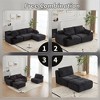 Sapphtopaz Modern Couches for Living Room with Memory Foam Upholstered Sectional Sofa with Corduroy Fabric Deep Loveseat for Living Room - 4 of 4