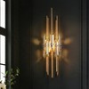 LNC Fataingyism 1-Lights 6.3"W Luxury and Glas Linear Wall  Lights, Polished and Clear Glass - 2 of 4