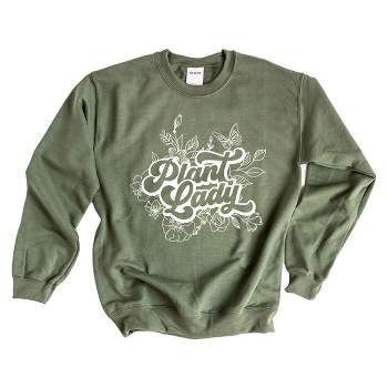 Simply Sage Market Women's Graphic Sweatshirt Plant Lady Cursive