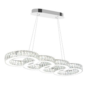 CWI Lighting Milan LED Chandelier With Chrome Finish - 1 of 4