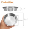 Unique Bargains Stainless Steel Seasoning Condiment Appetizer Mini Sauce Dishes 4" 6 Pcs - 2 of 4