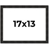 PosterPalooza | 17x13 Thin Barnwood Picture Frame, UV Acrylic, 2 Finishes - Grey and Black - 2 of 4