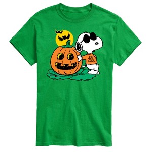 Men's - Peanuts - Joe Cool Pumpkin Short Sleeve Graphic T-Shirt - 1 of 4