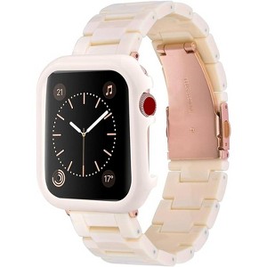 Worryfree Gadgets Resin Band with Bumper Case for Apple Watch - 1 of 4