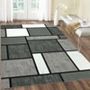 Washable Modern Patchwork Rug Non Slip Low Pile Rug Soft Contemporary Throw Floor Cover Foldable Indoor Carpet for Living Room Bedroom Playroom填 - 3 of 4