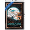Trends International NFL Miami Dolphins - Neon Helmet 23 Framed Wall Poster Prints - 3 of 4