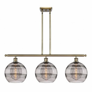 Rochester - 3 Light Stem Hung Island In Industrial Style-12.13 Inches Tall and 36.5 Inches Wide - 1 of 1